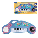 Disney Stitch Kids' Electronic Piano with Colorful Light Effects in Blue and Purple