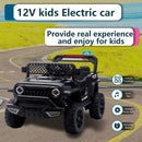 12V Electric Ride-On Car for Kids with Remote, Swing Feature, Music, and Safety Belt
