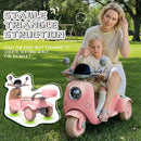 HEIMILI 12V Two-Seater Electric Motorcycle for Kids, Mini Electric Bike