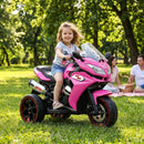41" 12V Electric Ride-On Trike with LED Lights for Kids Aged 3-6 Years