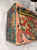 Vintage 1950s Japanese Battery Operated Jumbo Bubble Blowing Elephant Toy in Tin Litho