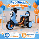 6V Electric Ride-On Motorcycle with Illuminated Headlight, Glowing Deck, and Sound Features