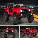 12V Red Kids Truck Car with Remote Control, MP3 Music, and LED Lights