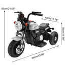 Gray Electric 6V Dual Drive 3-Wheel Ride-On Motorcycle for Kids🏍️