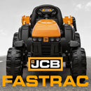 JCB 24V Kids Electric Ride-On Tractor with Remote Control Trailer - Yellow - 400W