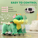 Battery-Operated 6V Ride-On Horse for Kids with Music