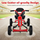 Kids 4-Wheel Pedal Go Kart with Steering Handle for Toddlers