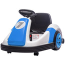 Qaba Blue Electric Bumper Car for Kids with Large Wheels