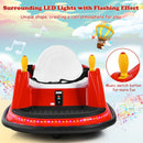 360° Spinning Red Bumper Car Toy with Remote Control for Kids