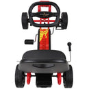 Rocket Pedal Go Kart with Ergonomic Seat Adjustment and Precision Handling, Red