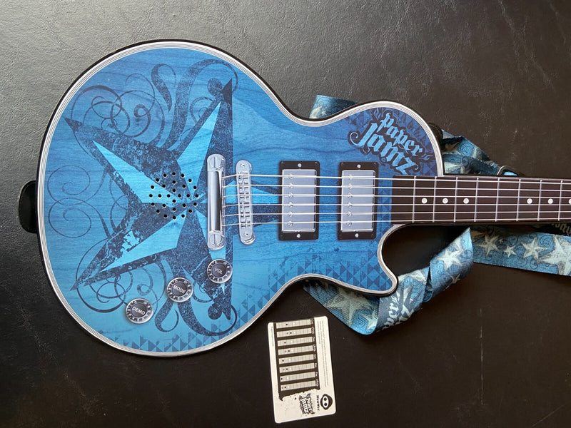 Wow Wee Paper Jamz Guitar Series 1 Instant Rock Star Toy Blue Star