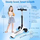 Illuminated Electric Scooter for Children 3-12 Years, Spacious Deck, 3 Height Settings