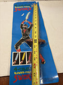1990s Vintage 4-Color Illuminated Power Sword Battery-Powered Toy