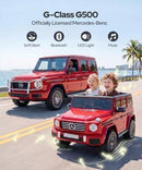24V Red Mercedes Benz G-Class G500 SUV Ride-On for Big Kids
