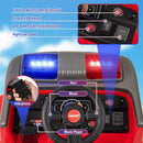 12V Electric Car Toy with Water Cannon, Communication System, Shovel, Wrench, and Music Features
