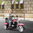 Pink 3-Wheel Chopper Trike for Kids with Headlight and Horn