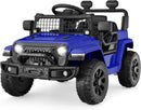 Navy 12V Ride-On Car for Kids with Parental Control
