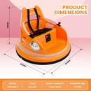 Electric 12V 360° Spin Bumper Car for Kids
