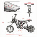 Pink 24V 350W Kids Electric Off-Road Bike with 15 MPH Speed and Twist Grip Throttle