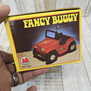 Retro Yellow Battery-Operated Fancy Buggy Kit with Unused Stickers