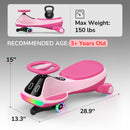 Umatoll 12V Electric Wiggle Car - Fun Birthday Toy for Kids Aged 3 and Up