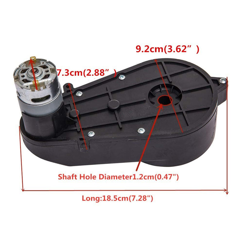 12V DC High Torque 40000RPM Gearbox Motor for Kids Ride-On Vehicles