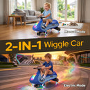 ELEMARA 12V Pedal-Activated Electric Wiggle Car with Flashing Bottom Light