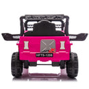 12V Pink Electric Jeep Toy for Kids with Remote, MP3, and LED Lights
