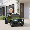 Green Land Rover Off-Road Ride-On Electric Car for Kids