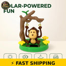 Tustao Adorable Solar-Powered Dancing Monkey Figure for Dashboard Decor