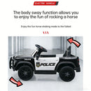 12V Police Car Ride-On Toy with Remote Control, Dual Motors, and Sound Features