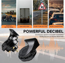 FARBIN 12V Universal Dual Tone Electric Car Horn - 130dB Loud and Waterproof