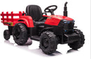 Electric 12V Ride-On Tractor with Detachable Trailer and 3 Speed Settings