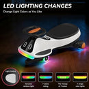 Rechargeable 12V Wiggle Car for Kids with Pedal and Display in Black and White
