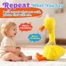 13" Engaging LED Singing and Dancing Duck Toy with Voice Repeat Features