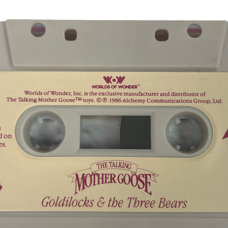 Talking Mother Goose Cassette Tape Featuring Goldilocks and the Three Bears Stories