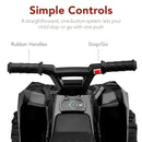 Black 6V Ride-On ATV Quad 4-Wheeler Toy Car for Toddlers Ages 1.5-3 Years, 1.8MPH