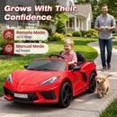 36V Corvette Electric Ride-On Car for Kids, 4WD Battery-Powered Toy