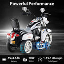 6V Children's Chopper Motorcycle 3-Wheel Trike with Headlight and Horn