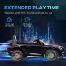 12V Licensed Mercedes-Benz AMG GTR Ride-On Car for Kids with Remote Control, Black