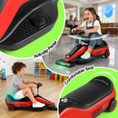 12V Dual-Function Kids Ride-On Car with Go Kart, Dust Vacuum, 2 Speeds, and Music (Red)