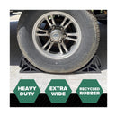 EKON OX BLOX Durable Wheel Chocks with Handle - 2-Pack, 6" Wide Base