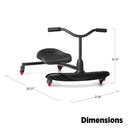 Kids' Ride-On Scooter with Handles and 360-Degree Spins, W276