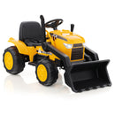 12V Electric Ride-On Excavator Digger Toy with Lights and Music for Kids