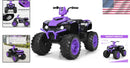 12V Kids Electric ATV for All-Terrain Adventures with LED Lights and Versatile Dashboard