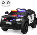 TOBBI 12V Police Electric Ride-On Car for Kids Aged 1-8