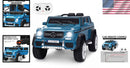 Navy 12V Battery-Powered Ride-On Car with Remote Control for Kids