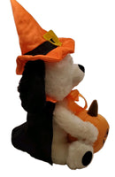 Animated Halloween Musical Plush Dog with Pumpkin and Witch Doctor Song