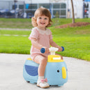 Dual Function Kids Sliding Car with Removable Trailer for Toddlers