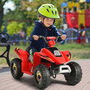 6V Electric Quad ATV Ride-On Toy for Toddlers - Red 4-Wheel Fun with Forward & Reverse